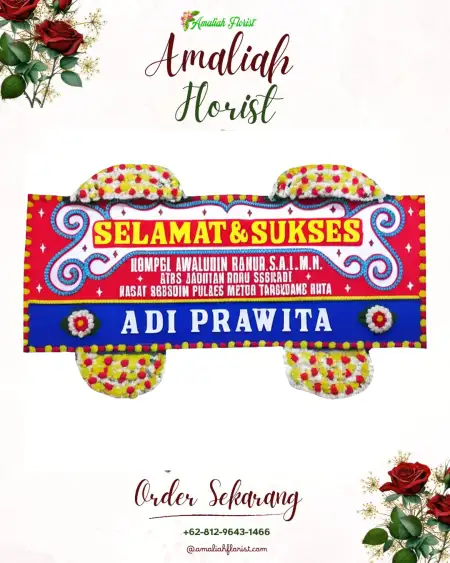 Papan Bunga Ucapan Selamat Gedok Kulon