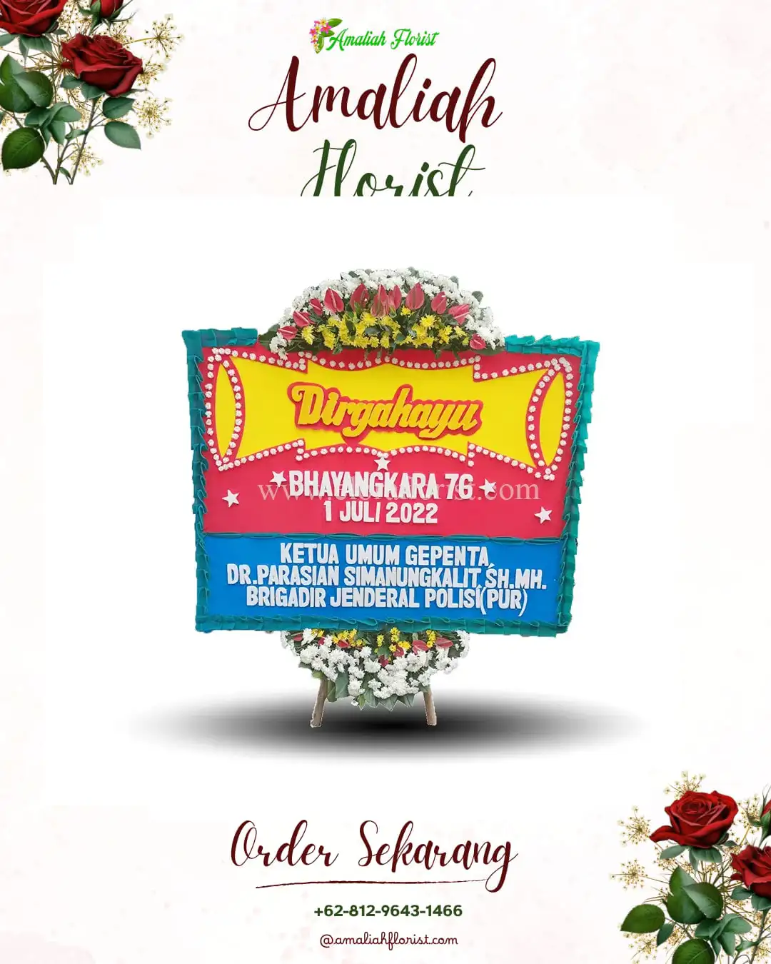 Papan Bunga HUT Ulang Tahun Gedok Kulon